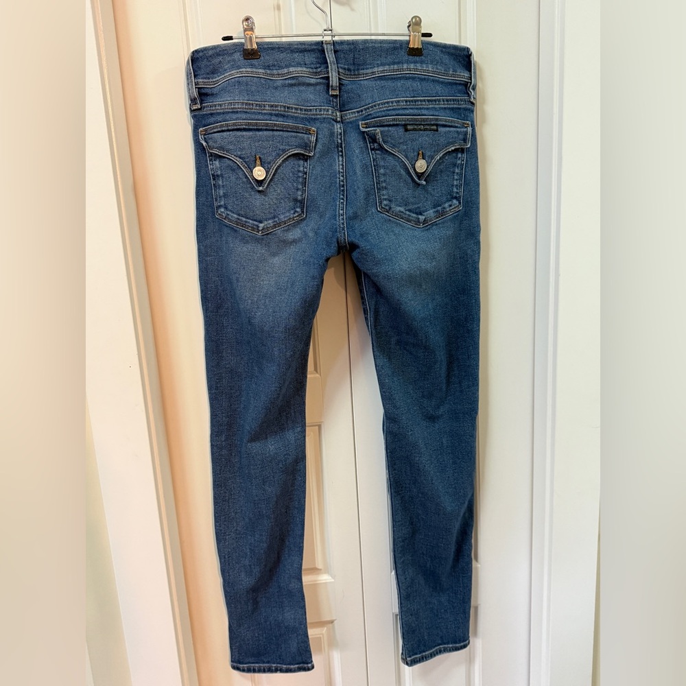 HUDSON Collin Mid-Rise Skinny Jeans – Classic Blue (Size 30)